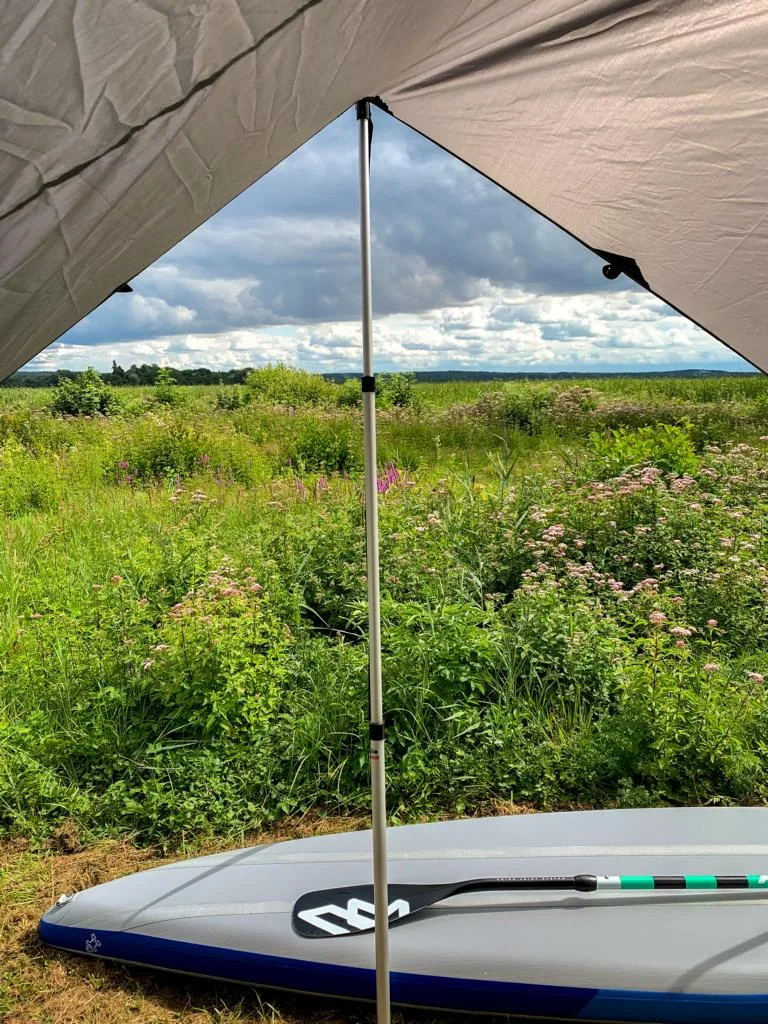 Aussicht in die Natur von meinem Stellplatz